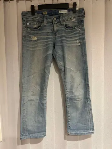 theory AG 데미지 가공 스트레이트 청바지