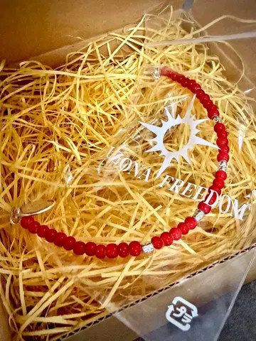 [새상품] ARIZONA FREEDOM 빨간색 비즈 팔찌