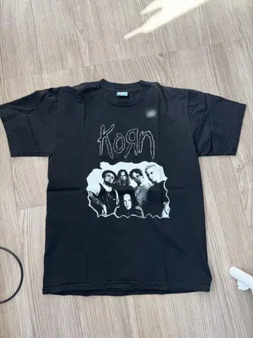 80s 빈티지 Hanes Korn 밴딩 티셔츠