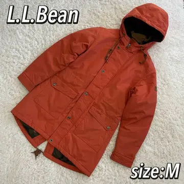 L.L.Bean 마운틴 파카 중간 롱 블루종 나일론 무지 남성용
