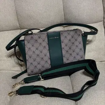 패트릭 콕스 숄더백 브라운 그린