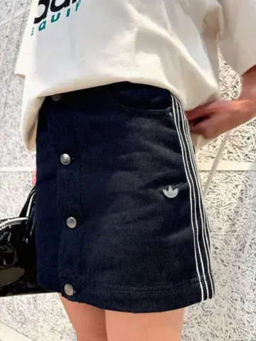 미사용 adidas (30inch) 데님 스커트