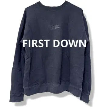 FIRST DOWN USA 크루넥 맨투맨 다크 그레이