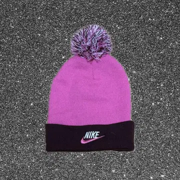 00s NIKE 비니 핑크 자수 로고 y2k archive