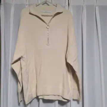 프레임워크 코튼 탄력 하프 지퍼 풀오버