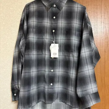 미사용 새상품 [렙심] 시어 체크 셔츠