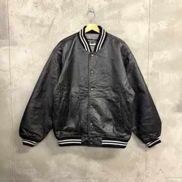 SUNTORY MALT'S 가죽 바시티 자켓 자켓 모루츠 기업 상품