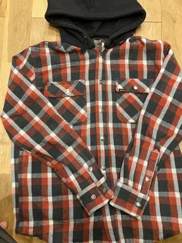 Bluco 후드 부착 플란넬 셔츠