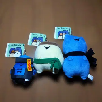 오분구토이잇쇼 머플러 봉제인형 2점 오분구토이잇쇼 쿄시 마스코트 1점