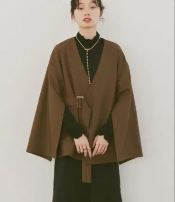 소매 버튼 벨트 부착 자켓 [ 셋업 가능 ]