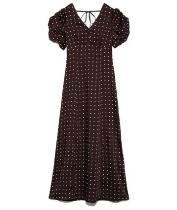 스나이델 도트 브라운 원피스