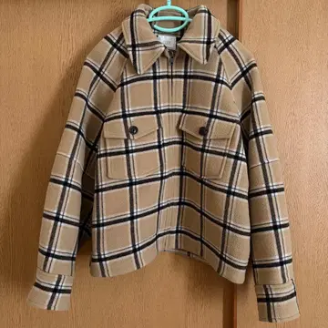 LOWRYS FARM 메리노 ZIP 블루종 체크