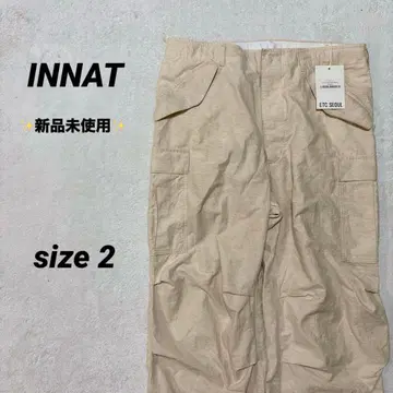 [ 미사용 새상품 ] INNAT 카고 팬츠 2 내추럴