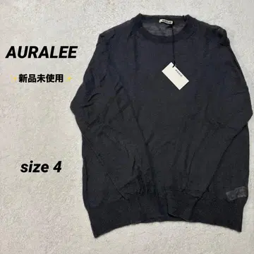 [ 미사용 새상품 ] AURALEE 니트 4 다크 그레이