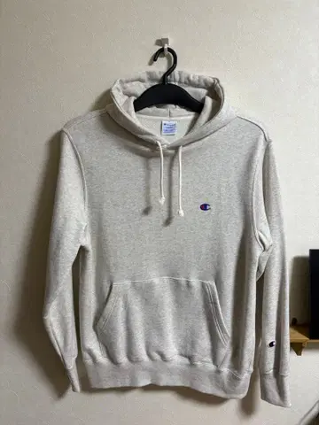 Champion 그레이 후드티 L 사이즈