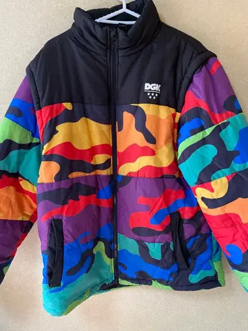 DGK 다색 카모플라쥬 자켓 다운 자켓 스케이터