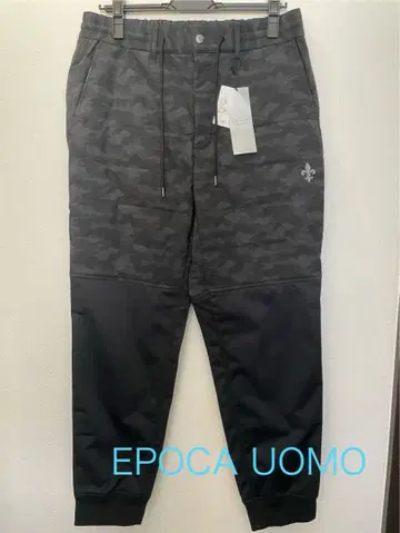 EPOCA UOMO 48 카모 패턴 다운 조거 팬츠