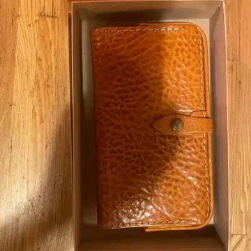 새상품급 키소라 가마구치 장지갑 절판품 가죽제 브라운 장지갑