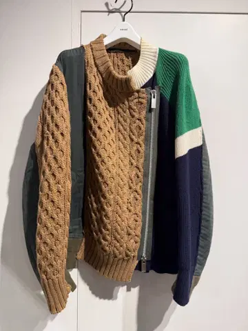 sacai 도킹 지퍼 니트 size 1