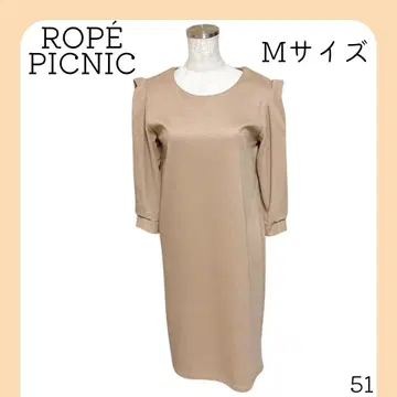 로페피크닉 분또 후하쿠 변형 슬리브 원피스 무릎 기장 7부 소매