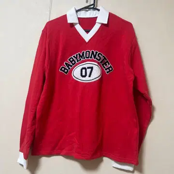 BABYMONSTER 롱 슬리브 셔츠 빨간색
