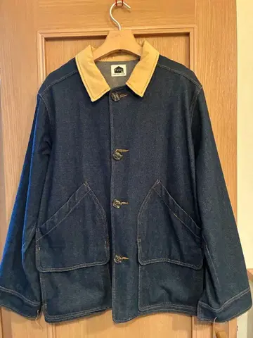 Fafatt 데님 자켓 베이지 옷깃