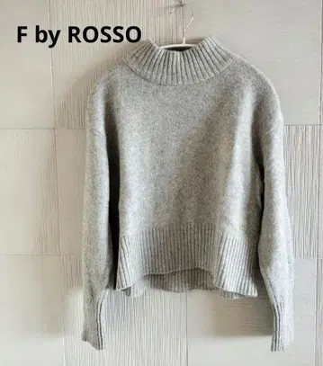 F by ROSSO 해밀턴 크롭 하이넥 니트