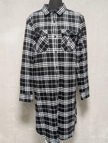 hipanda 하이팬더 긴팔 체크 셔츠 블랙/화이트 170