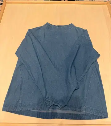 데님 블루 풀오버 셔츠 M-L