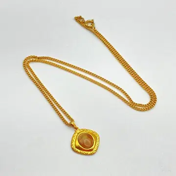 목걸이 앤티크 빈티지 유품 정리 미니멀리스트 색석 골드 컬러