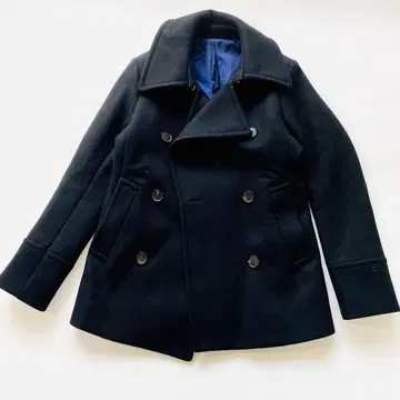 Drawer 드로어 울 혼방 숏 기장 피 코트 블랙 일본제 M 사이즈