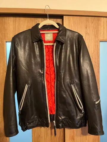 새상품급 나노 유니버스 램 가죽 싱글 라이더 자켓 퀼팅