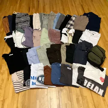 여성용, 남성용 의류 묶음 판매 44점