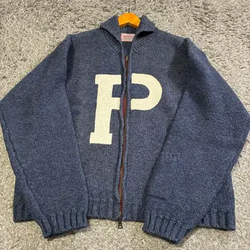 [ 레어 ] 프로펠러 샤프트 울 지퍼 블루종 도코로 죠지 새상품급