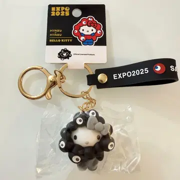 키티 간사이 만박 산리오 키링 블랙 미야쿠미야쿠 코스프레