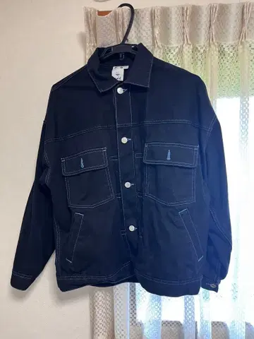 x-girl 블랙 데님 자켓