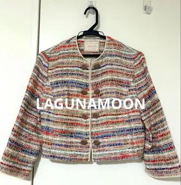 LagunaMoon 숏 기장 트위드 자켓