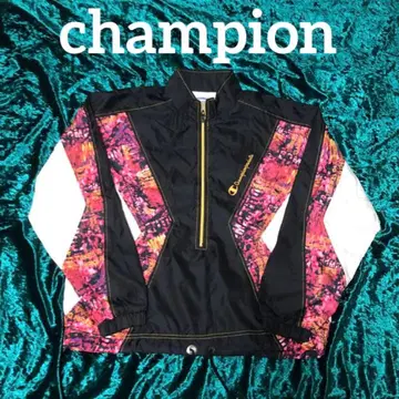 [ 빈티지 ] champion 그래픽 디자인 풀오버 자켓