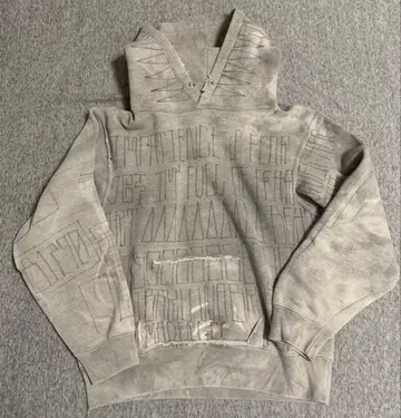 페인트 후드티 구제 의류 빈티지