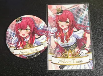 브이스포 네코타 츠나 캔뱃지 카드 세트