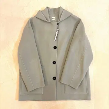 론 헤르만 후드 부착 라이트 그린 코트 XS