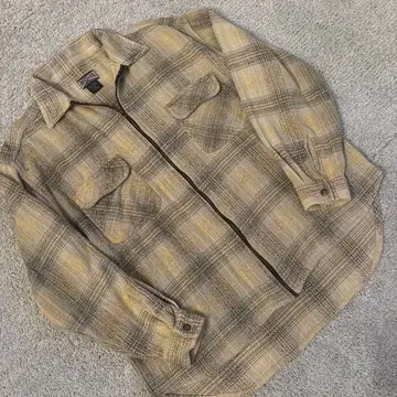 퀵실버 90s 플란넬 체크 자켓