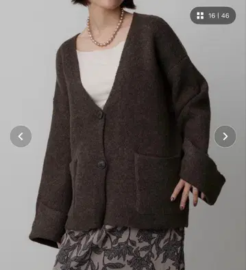 Floran 와이드 슬리브 니트 가디건