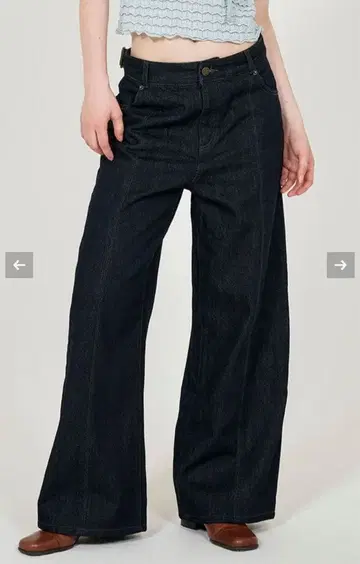 High&Low 허리 데님 팬츠 TINA:JOJUN