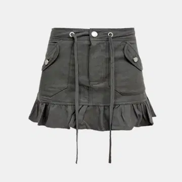 로빈 프릴 카고 스커트 cozy&kitsch