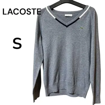 새상품급 LACOSTE SPORT 스웨터 S 사이즈 코튼 니트 V넥