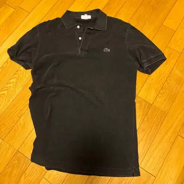 LACOSTE 다크 그레이 피케 셔츠 US L