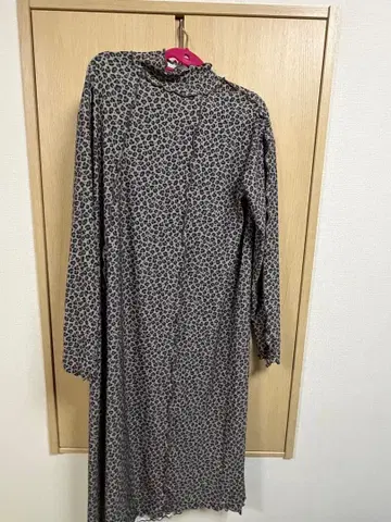 PAGEBOYLIM 레오파드 무늬 롱 원피스