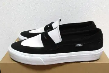거의 새상품 VANS/반스 스웨이드 슬립온 26cm 블랙/화이트