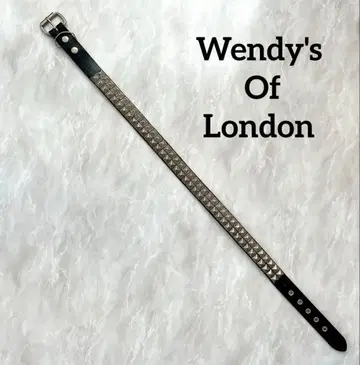 Wendy's Of London 2연 피라미드 찡 장식 벨트